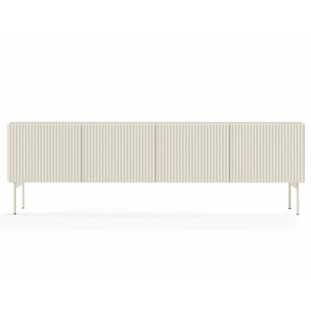 Duza szafka pod telewizor kaszmir 195 cm 4-drzwiowa MIGEL